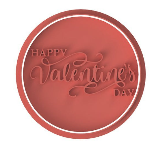 Happy Valentine V5 stamp only - Chickadee