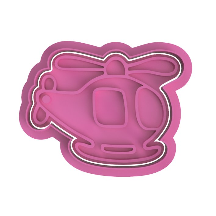 Helicopter Cutter and Stamp - Chickadee