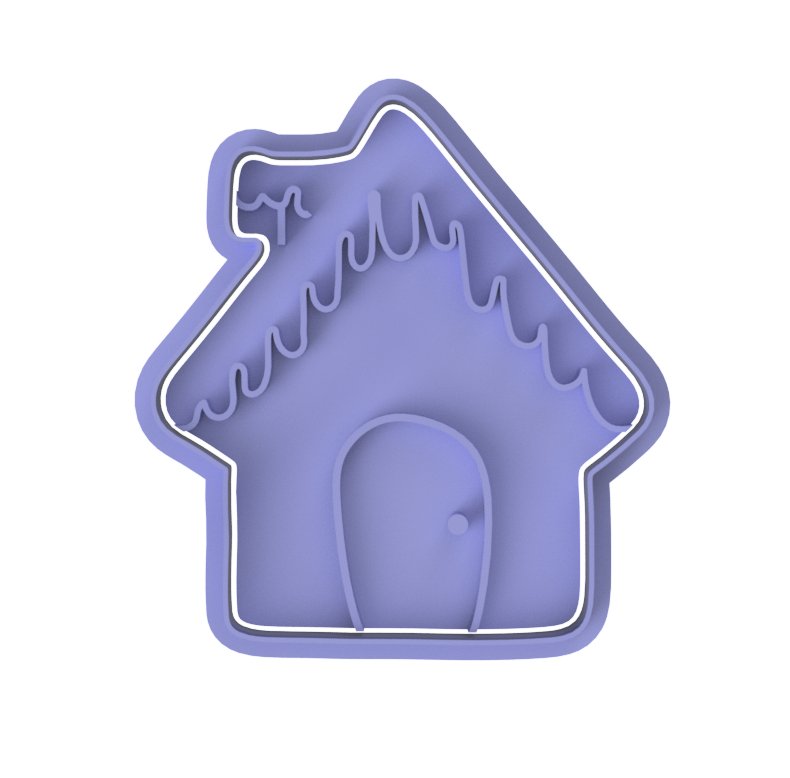 House V1 cutter and stamp - Chickadee