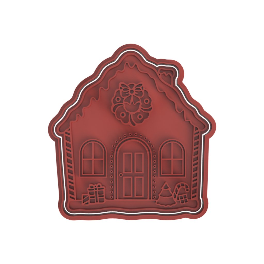 House V2 cutter and stamp - Chickadee