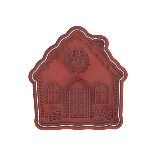 House V2 cutter and stamp - Chickadee