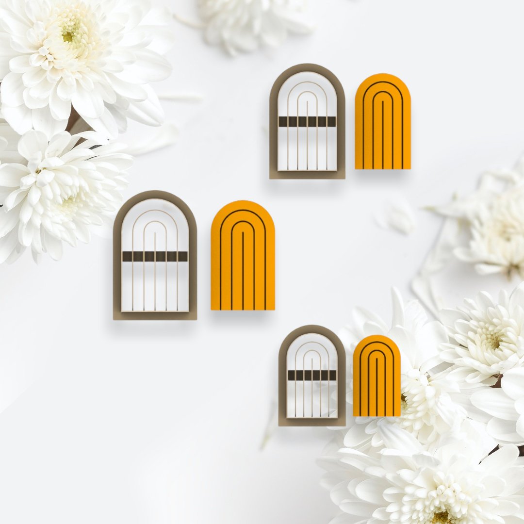 Internal Line Arch Polymer Clay cutter - Chickadee