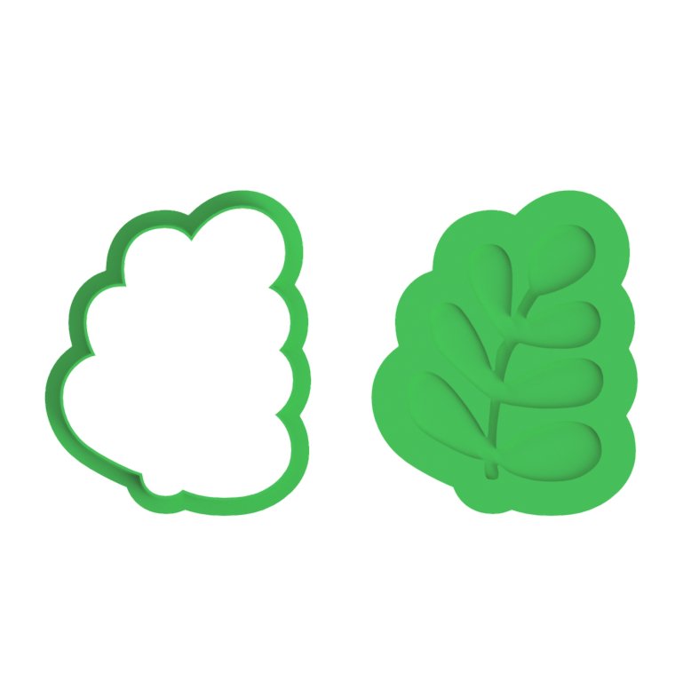 Leaf 5 cutter and stamp - Chickadee