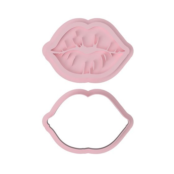 Lips V2 Cutter and Embossed stamp - Chickadee