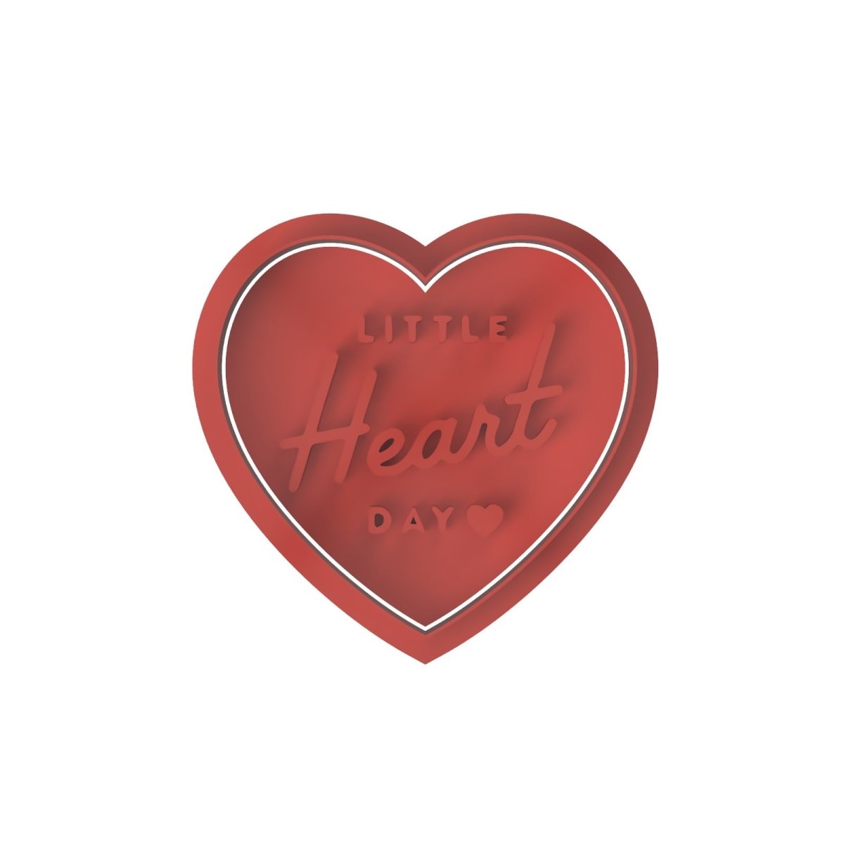 Little Heart Day V5 Cutter and stamp - Chickadee