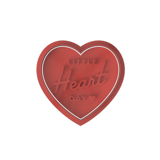 Little Heart Day V5 Cutter and stamp - Chickadee