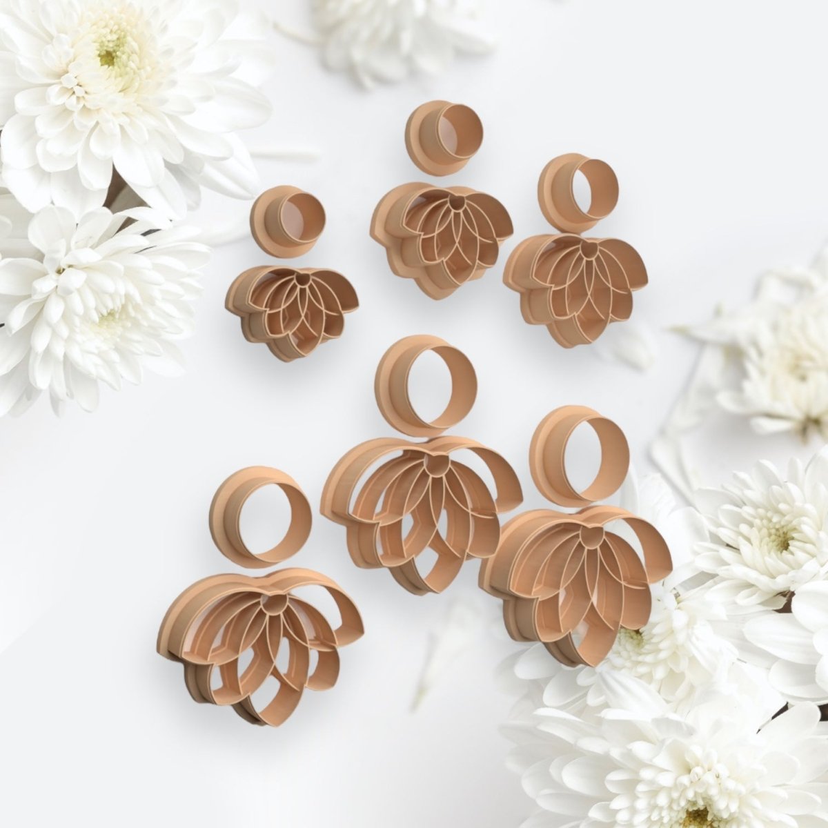 Lotus Flower Cutter with imprint - Chickadee