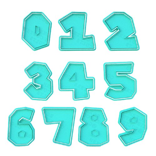 Mario Number V2 - Cutter and stamp - Chickadee