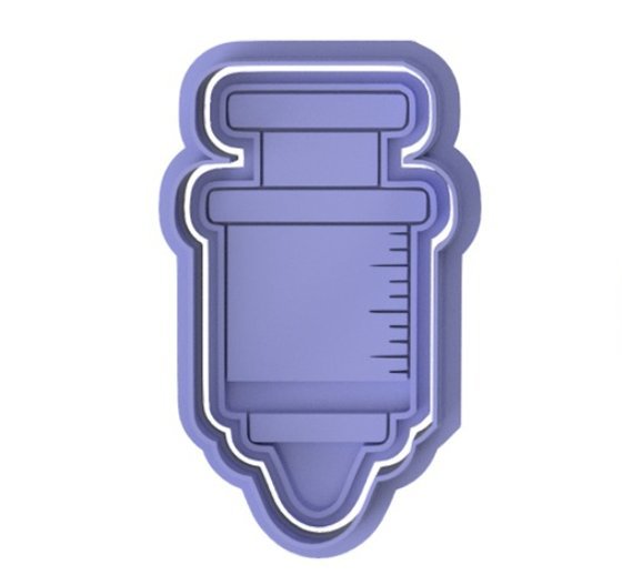 Medical Syringe cutter and stamp - Chickadee