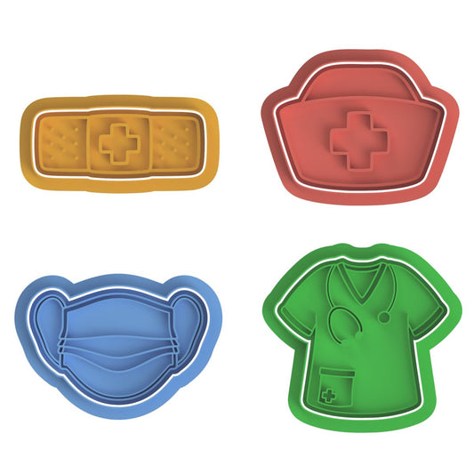 Medical Theme Bundle V2 cutters and stamps - Chickadee