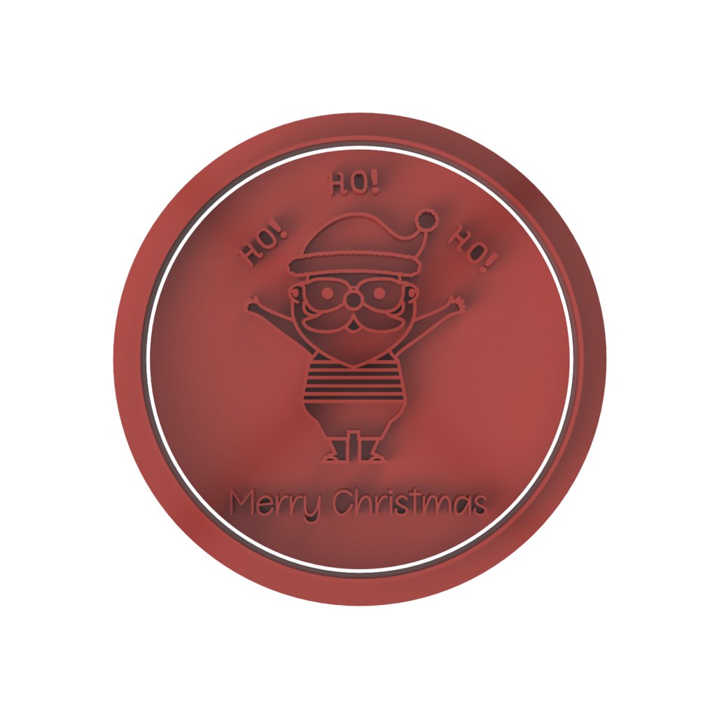 Merry Christmas Ho Ho Ho stamp only - Chickadee