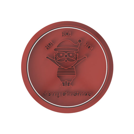 Merry Christmas Ho Ho Ho stamp only - Chickadee