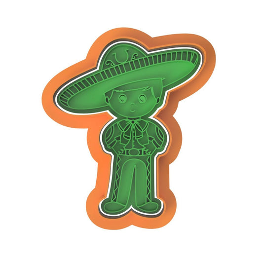 Mexican Boy V1 Cutter and stamp - Chickadee