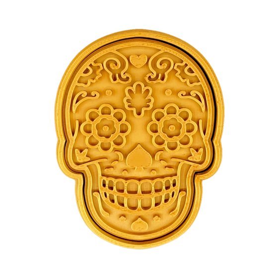 Mexican Skull Cutter and stamp - Chickadee