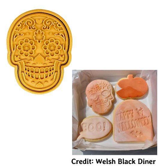 Mexican Skull Cutter and stamp - Chickadee