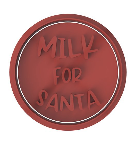 Milk For Santa Stamp only - Chickadee