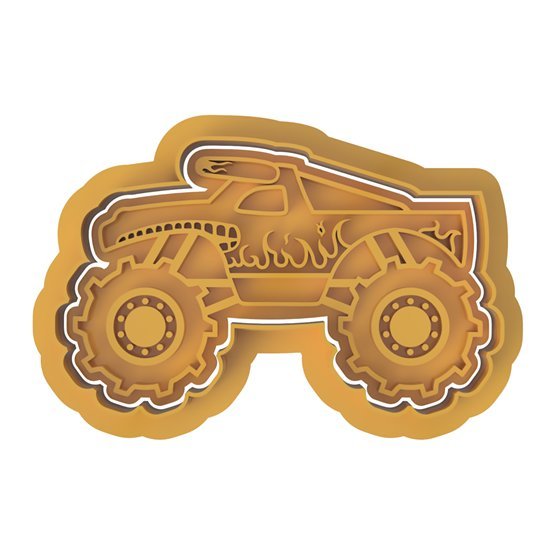 Monster Truck V5 cutter and stamp - Chickadee