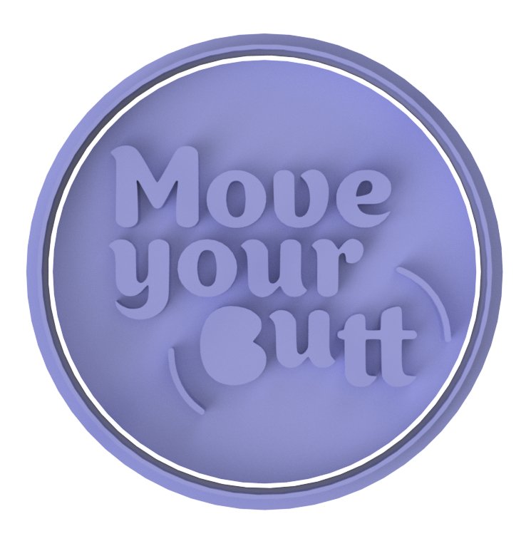 Move your Butt V1 Stamp only - Chickadee