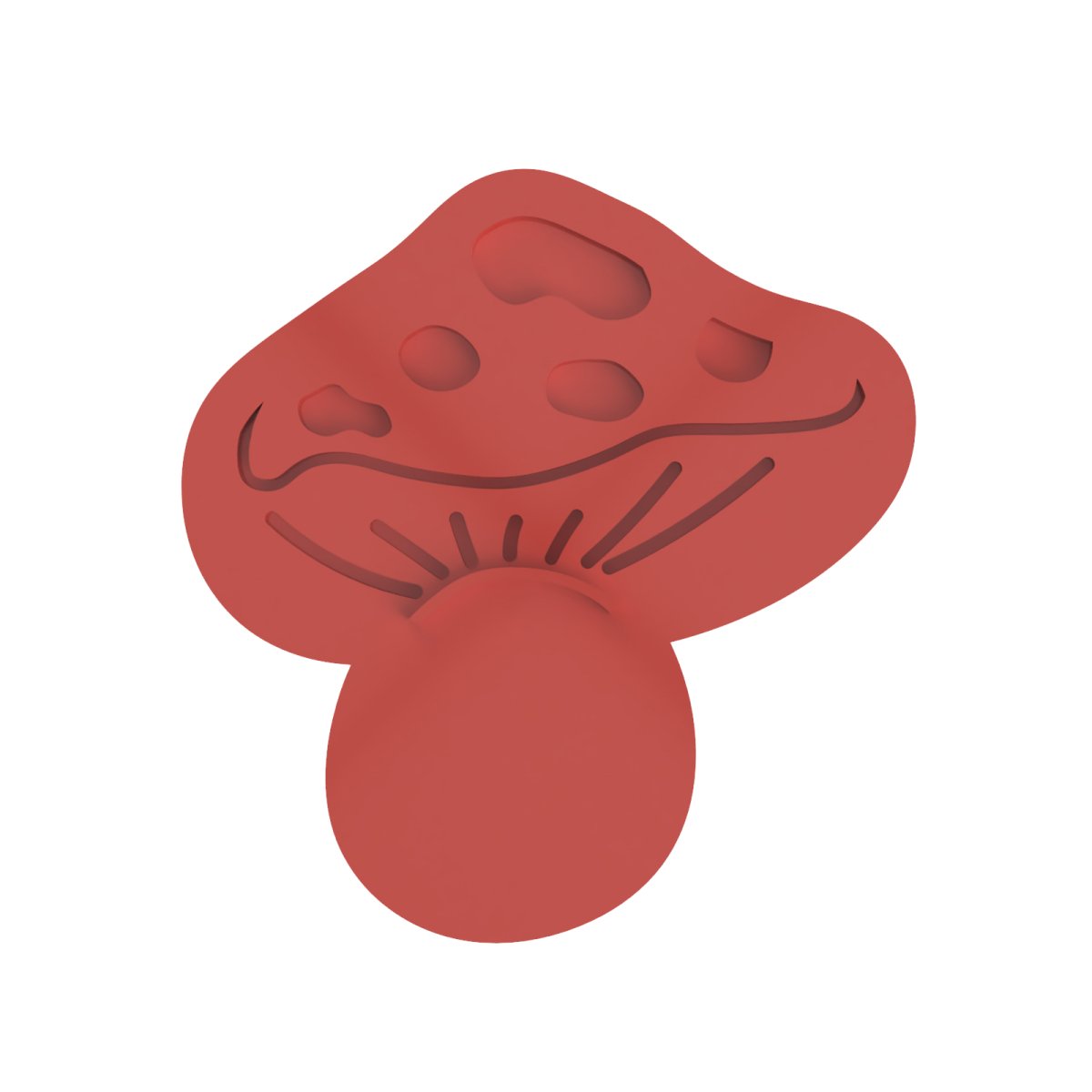 Mushroom V1 Cutter and Raised stamp - Chickadee