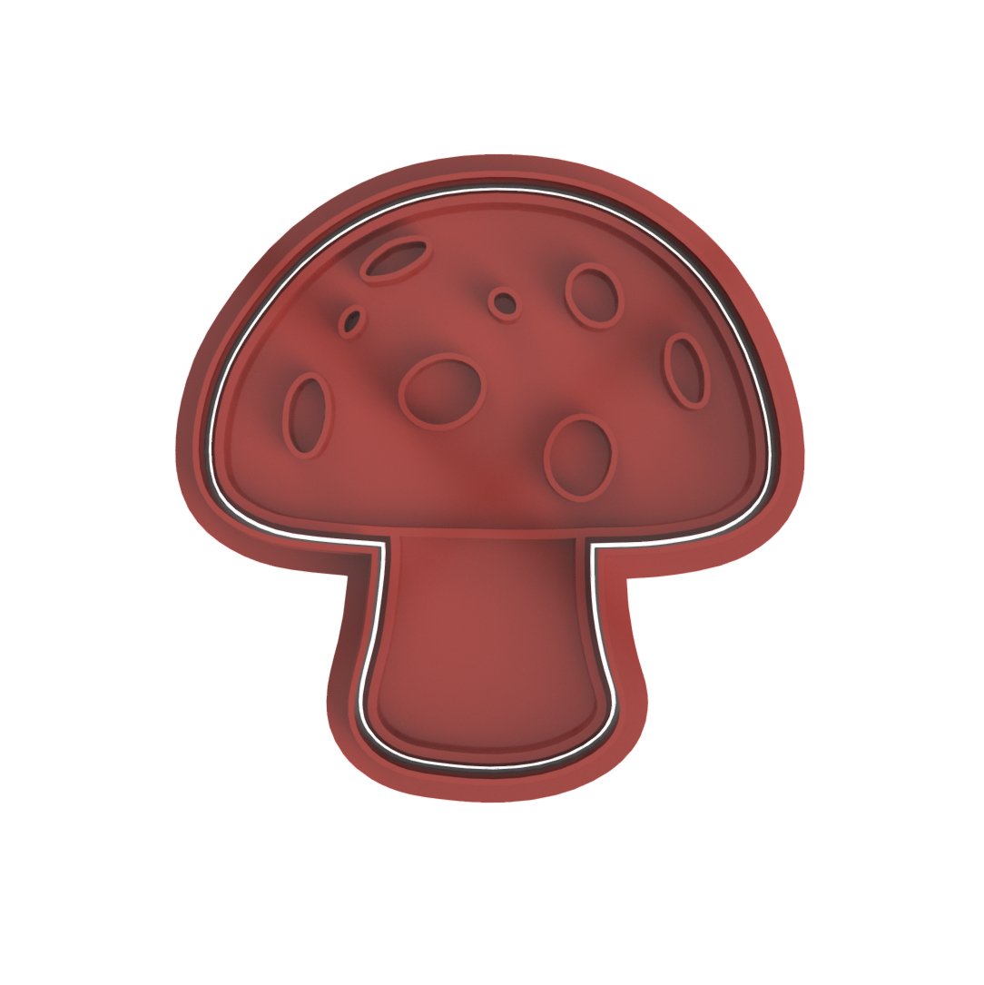 Mushroom V2 Cutter and stamp - Chickadee