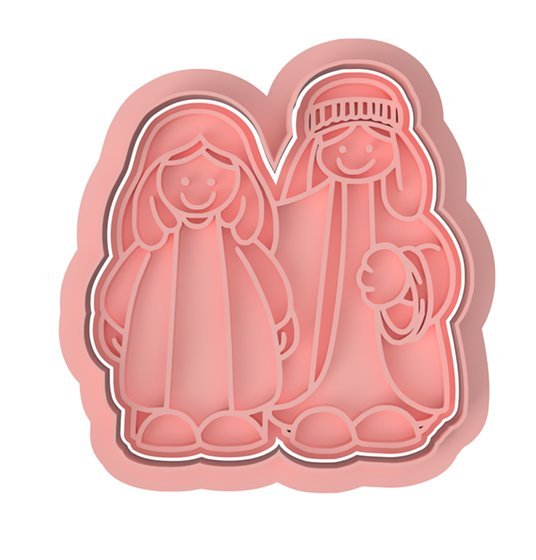 Nativity Scene V1 cutter and stamp - Chickadee