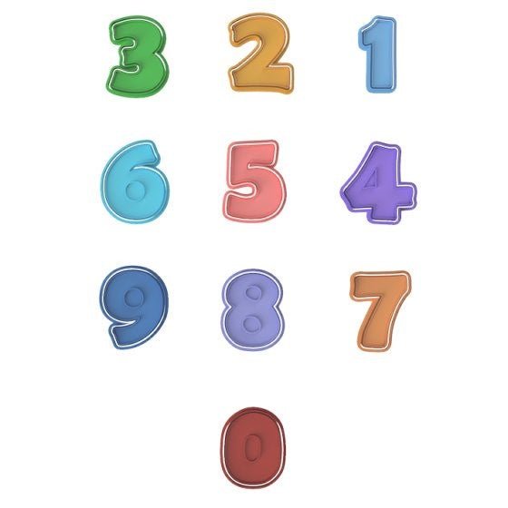 Number Bundle - Cutter and stamp - Chickadee