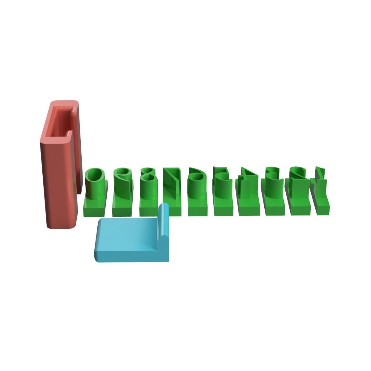 Number Stamps with base - Chickadee