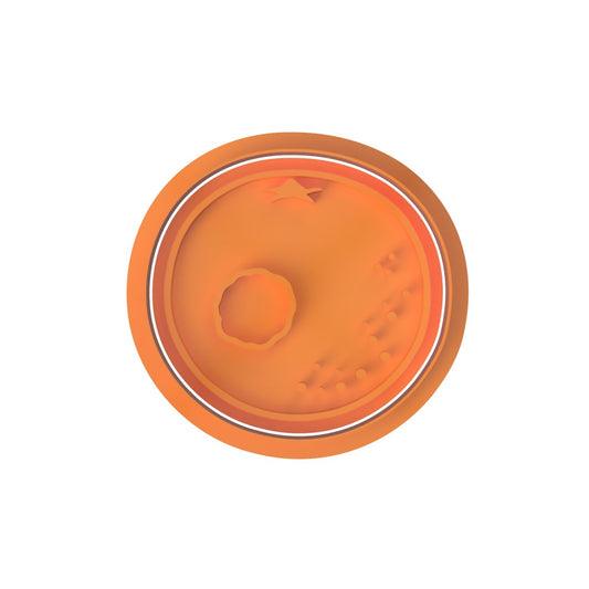 Orange Cutter and stamp - Chickadee