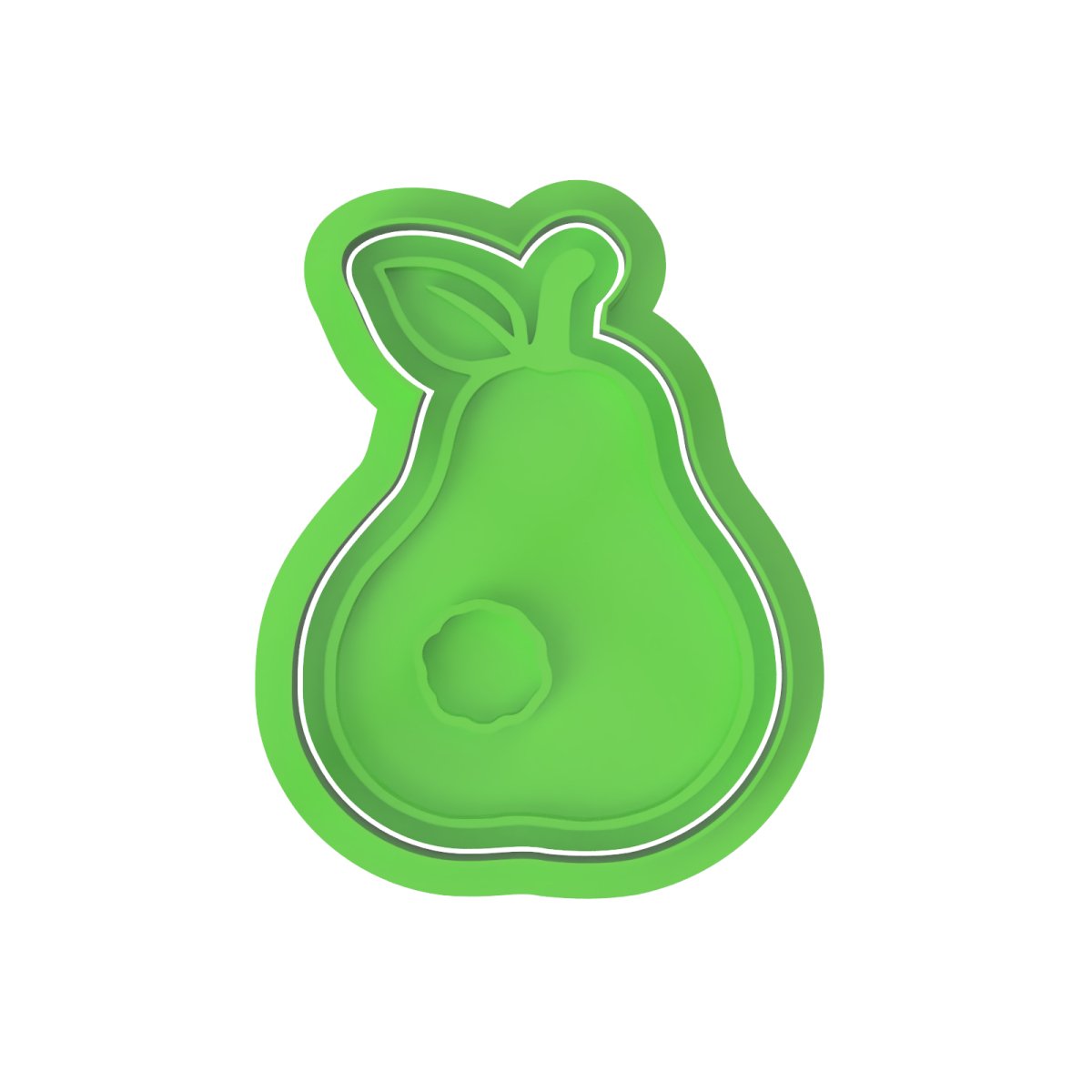 Pear Cutter and stamp - Chickadee