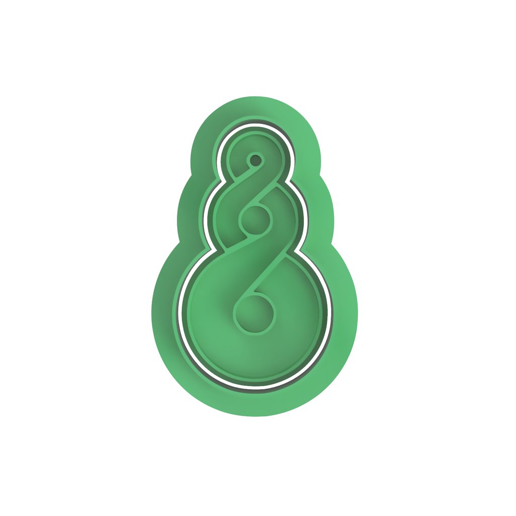 Pikorua (Double twist) Cutter and stamp - Chickadee