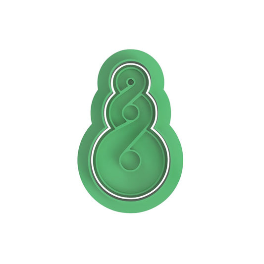 Pikorua (Double twist) Cutter and stamp - Chickadee