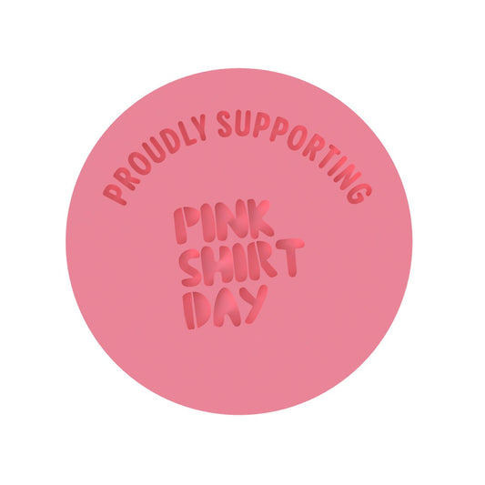 Pink Shirt Day Raised Stamp ONLY - Chickadee