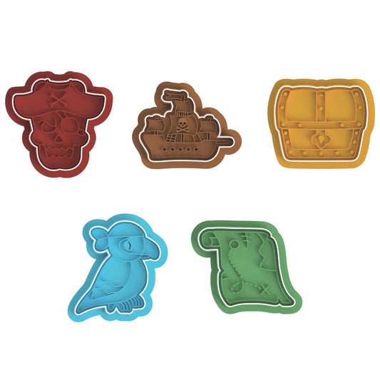 Pirate Theme Bundle cutters and stamps - Chickadee