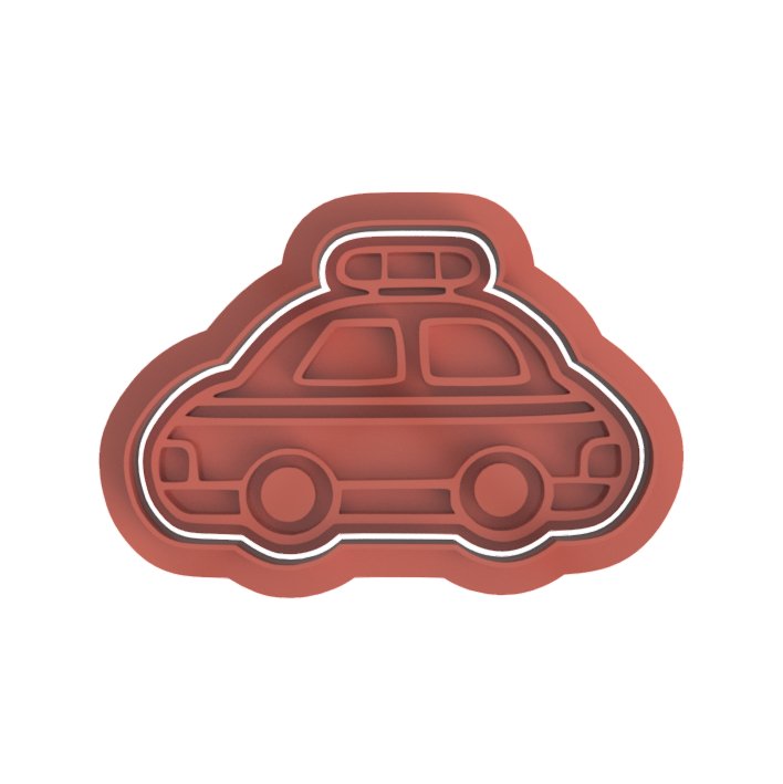 Police Car Cutter and Stamp - Chickadee