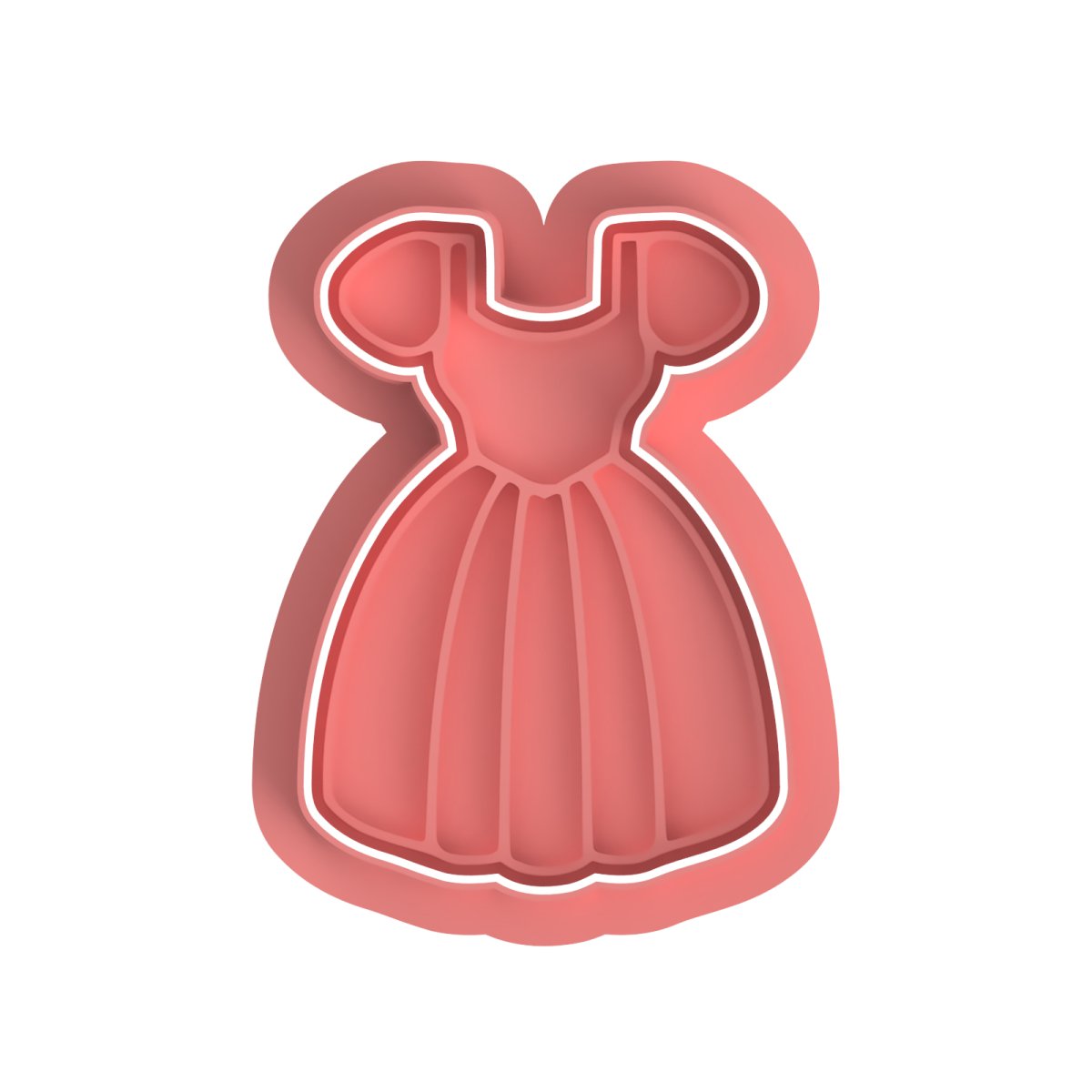 Princess Dress 1 Cutter and stamp - Chickadee