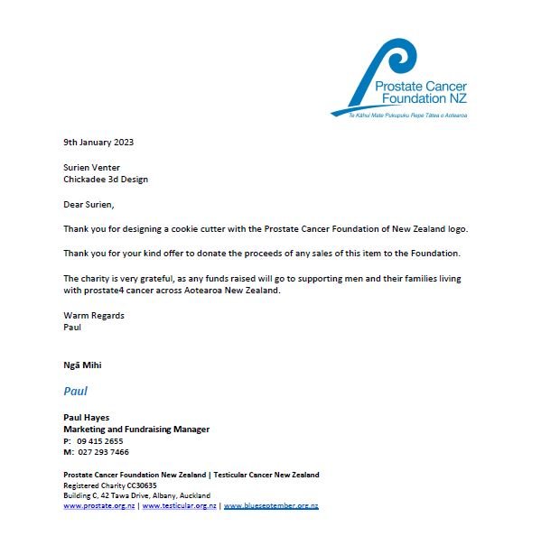 Prostate Cancer Stamp - Chickadee