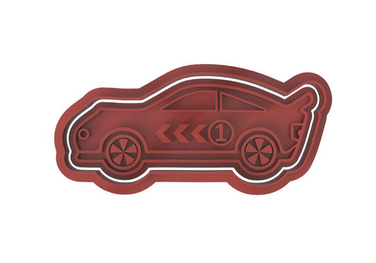 Race Car 1 Cutter and Stamp - Chickadee