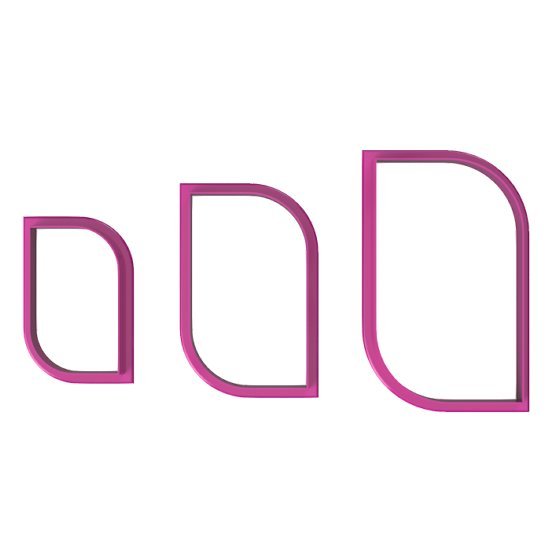 Round Cornered Rectangle Cutter - Chickadee