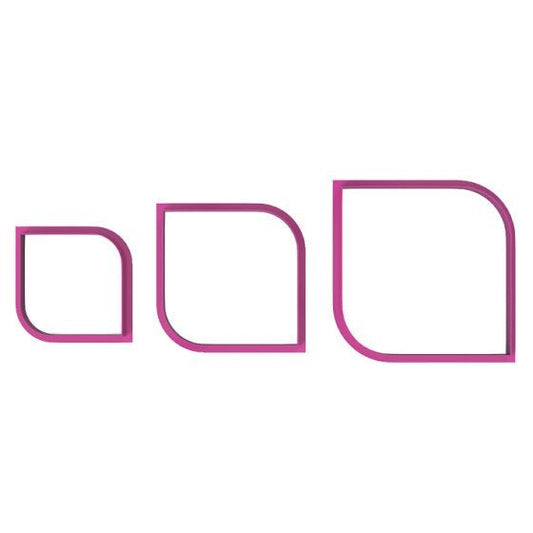 Round Cornered Square Cutter - Chickadee