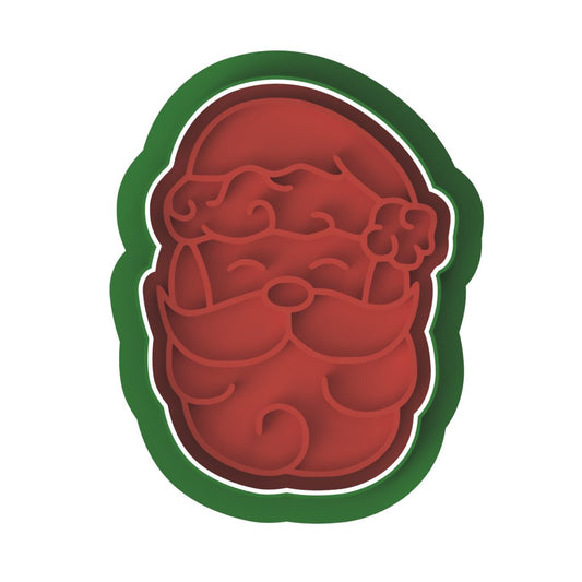 Santa Face V2 cutter and stamp - Chickadee