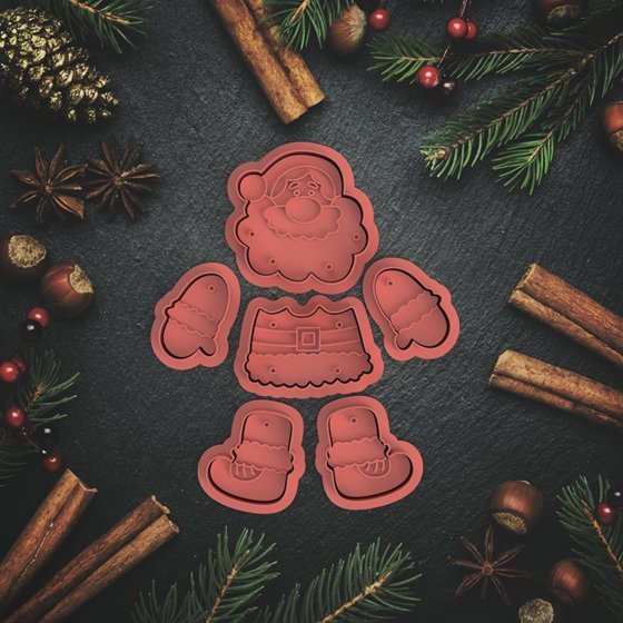 Santa Puzzle Platter - 12 pieces - Chickadee