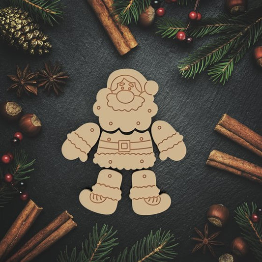 Santa Puzzle Platter - 12 pieces - Chickadee