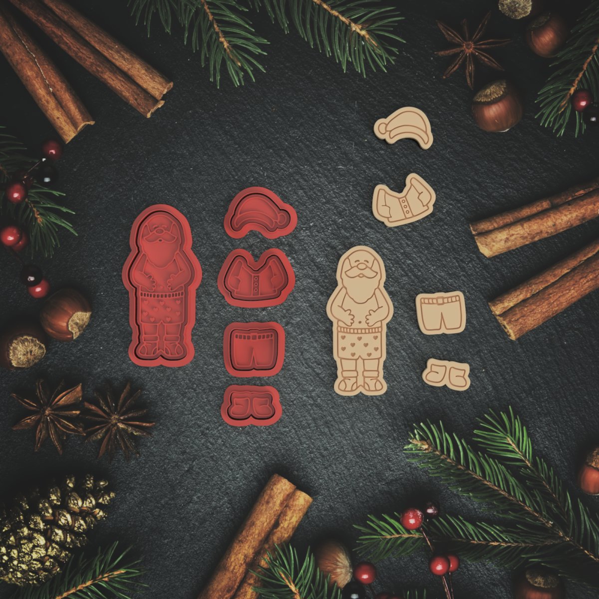 Santa Puzzle Platter V2 - 10 pieces - Chickadee