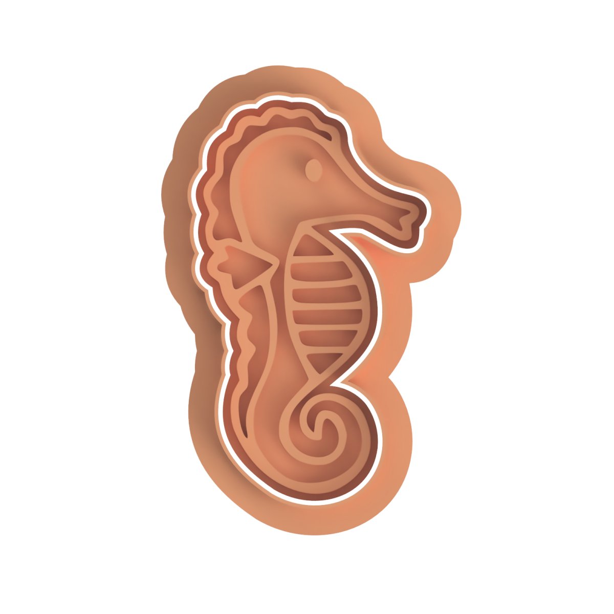 Sea Horse V2 Cutter and stamp - Chickadee