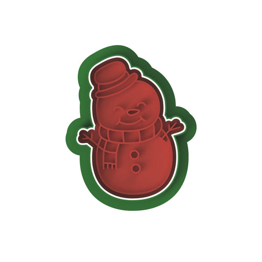 Snowman V2 cutter and stamp - Chickadee