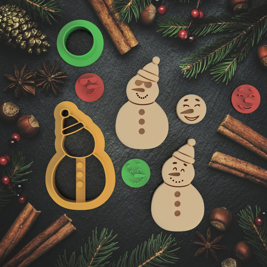 Snowman with Facial Expressions - Chickadee