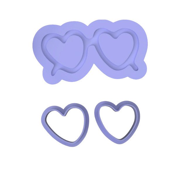 Sunglasses Heart Cutter and stamp - Chickadee