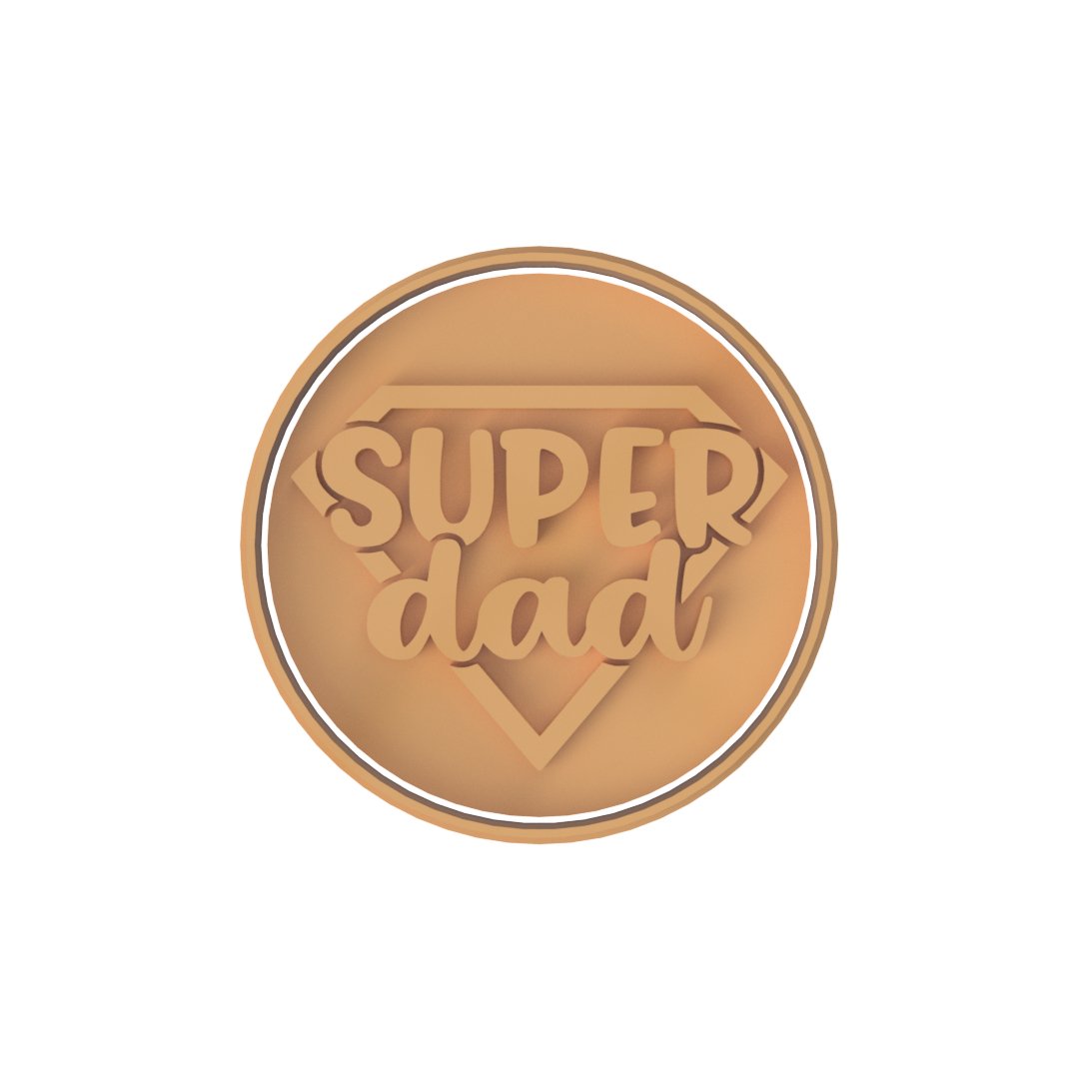 Super Dad - stamp only - Chickadee