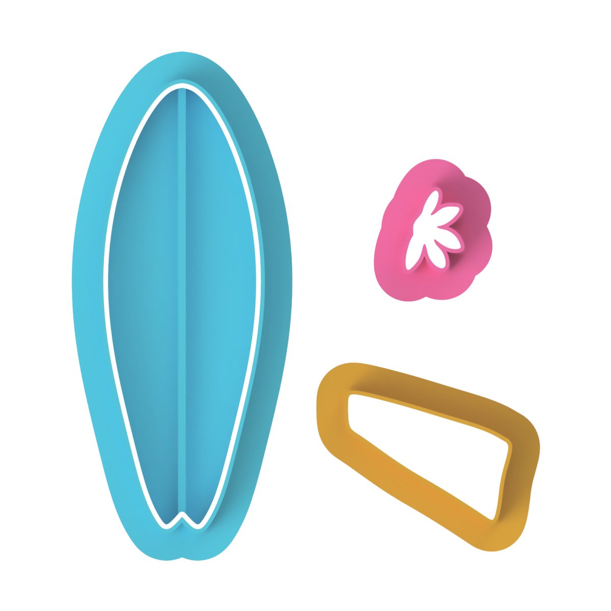 Surf Board V2 Cutter and stamp - Chickadee