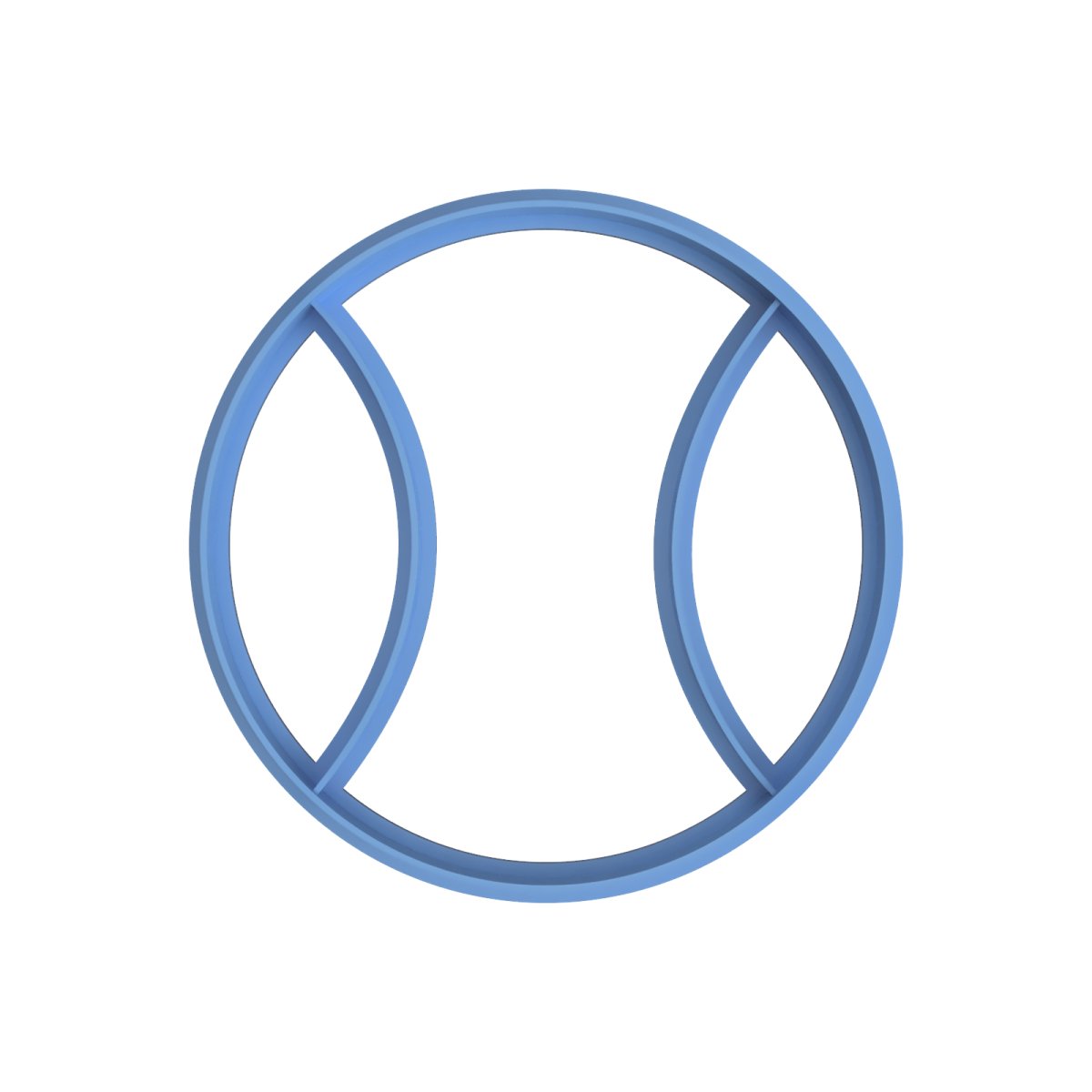 Tennis ball 2 Cutter and imprint - Chickadee